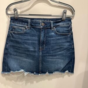 American Eagle denim mini skirt